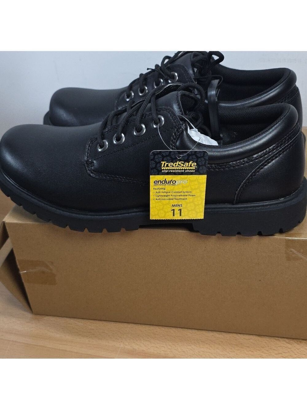 Black Men's Shoes Slip Resistant Shoe Size 11 Men New